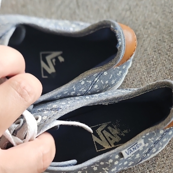 Vans EUC Floral Denim Womens Sneakers with White Laces • Size 8 - Picture 14 of 16